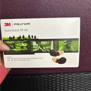 Tactical Earplug TEP-200 - Black and Orange